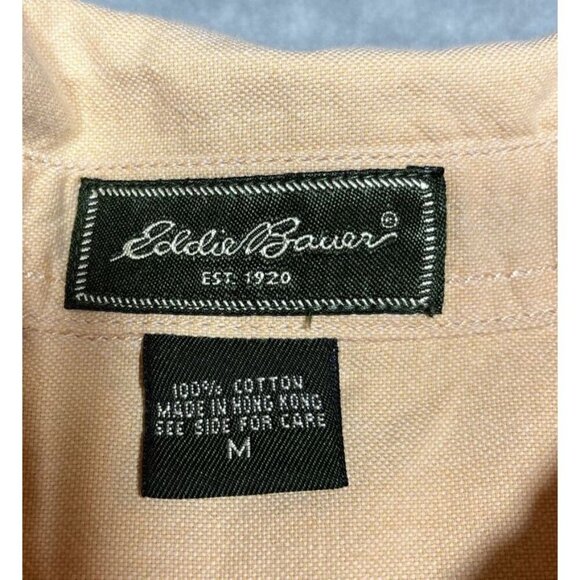 Eddie Bauer Yellow Sleeveless Button Up Shirt Cotton Size M - Picture 2 of 4